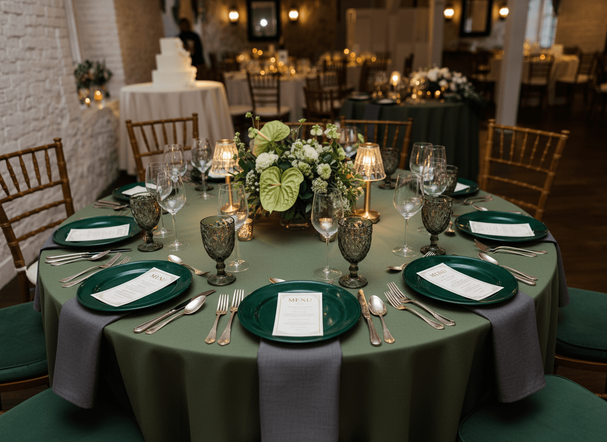 Venue transformed with our wedding vision