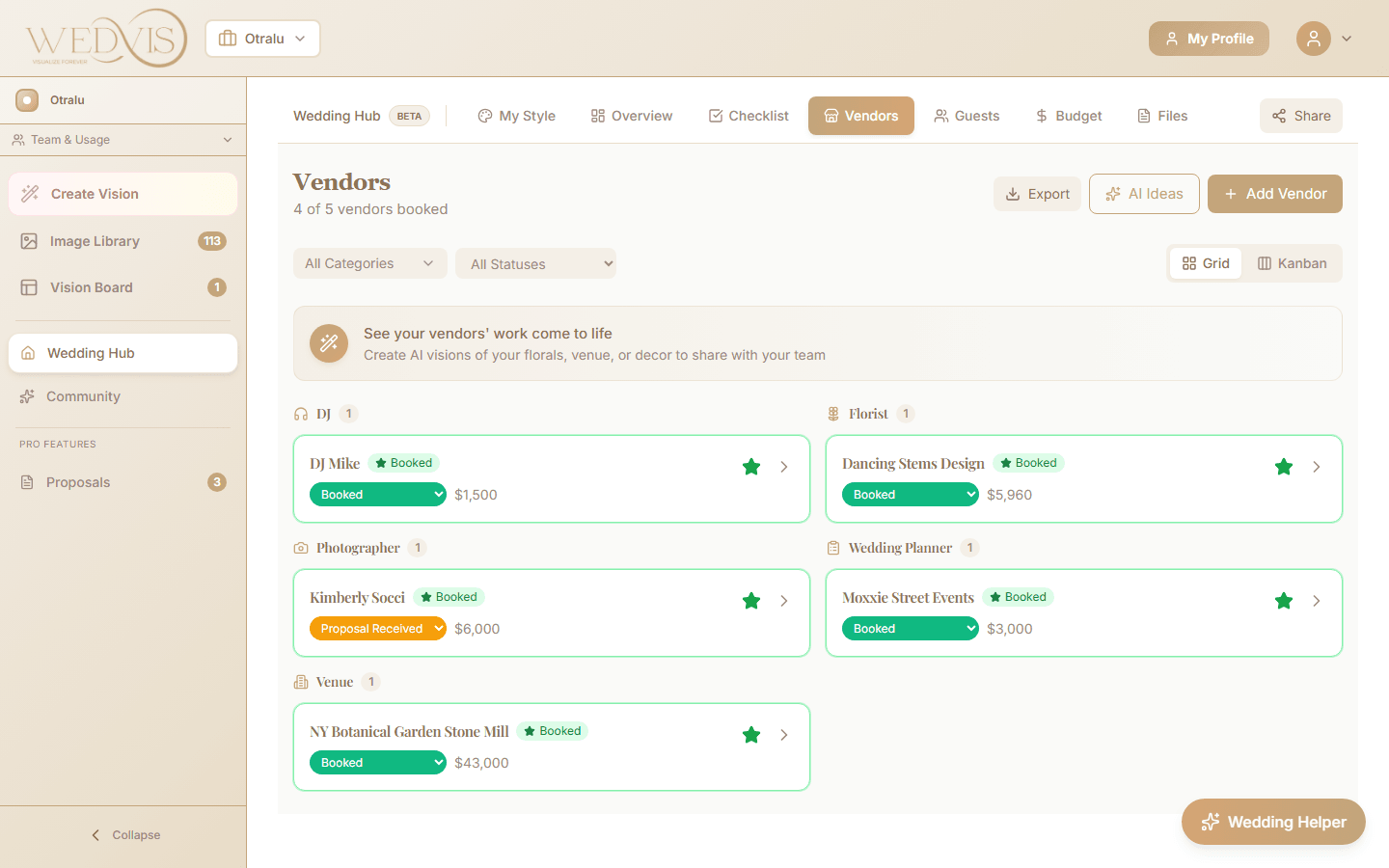 Wedding Hub - Vendors